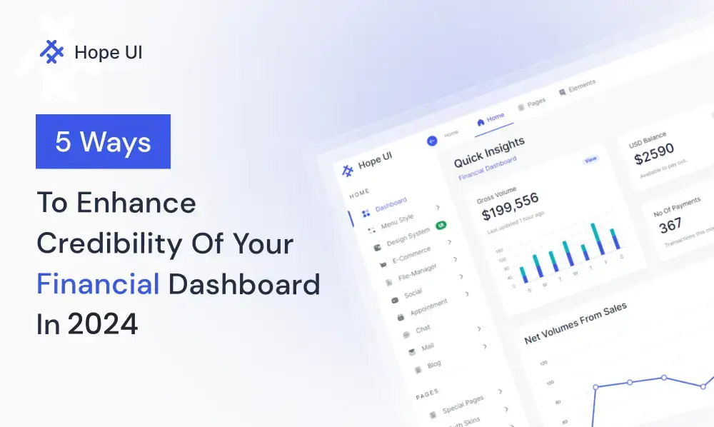 Financial Dashboard enhancement