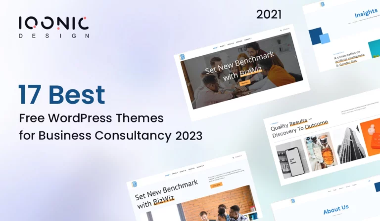 17 Best Free WordPress Themes for Business Consultancy 2023 | Iqonic Design