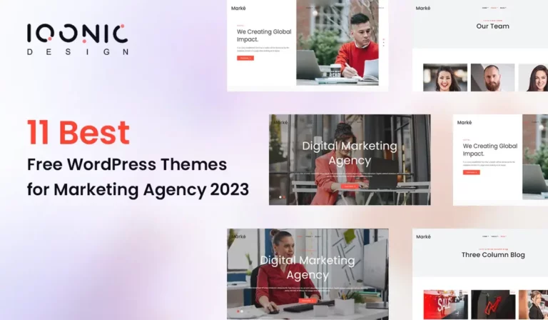 Top 11 Best Free WordPress Themes for Marketing Agency 2023 | Iqonic Design