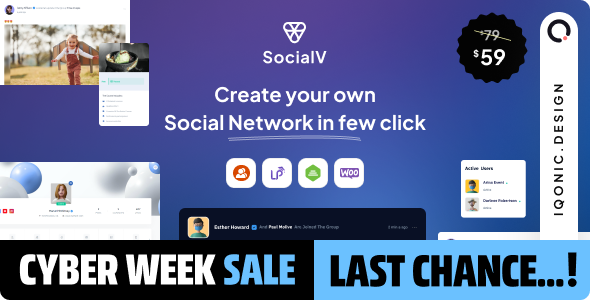 Community Building using SocialV during Cyber week sale 2023