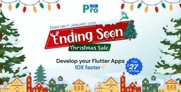 Christmas sale 2023 on Biggest Flutter UI Kit