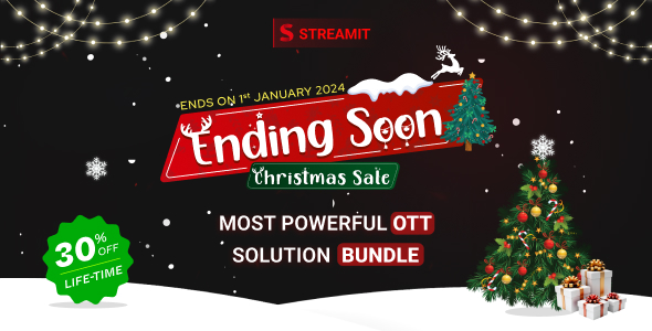 christmas sale 2023 on video streaming solution