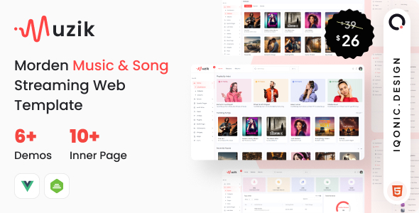 Music and Live Streaming Admin Template | Iqonic Design