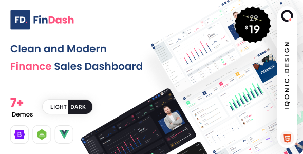 Admin Dashboard Template | FinDash | Iqonic Design