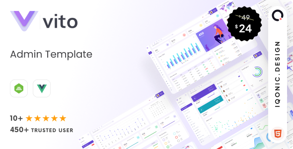 Vito Admin dashboard Template