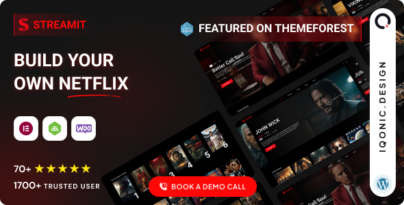 Netflix like WordPress theme